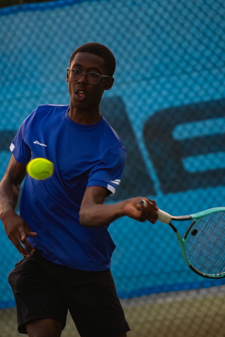 Action de jeu — Tennis — shooting joueur